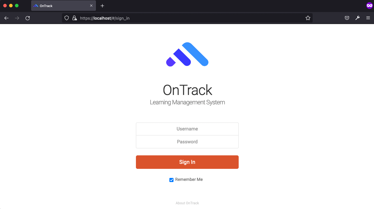Doubtfire running on localhost doubtfire-localhost